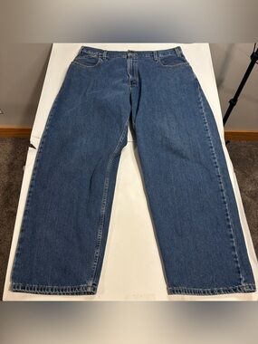 Vintage Levis Silvertab Jeans Mens 36x36 Blue Oversized Fit Wide Leg Denim 2000s